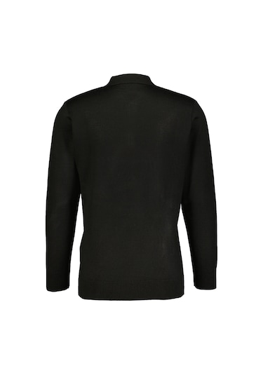 Finesuits Erkek Desenli Yünlü Kazak 2422201024.dsfpyr Siyah