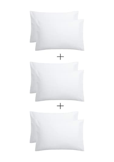 Stella Flavo 6'lı Yastık Kılıfı 50x70+20cm Kapaklı Beyaz
