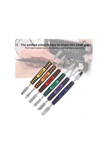 Folinda Tam Metal Cep Telefonu, Tablet, Dizüstü Bilgisayar Tamir Aracı - Kaygan Kullanim, Kayup Giriş, Kabuk Açma, Dayanıklı Çekiciler Seti 6 Adet