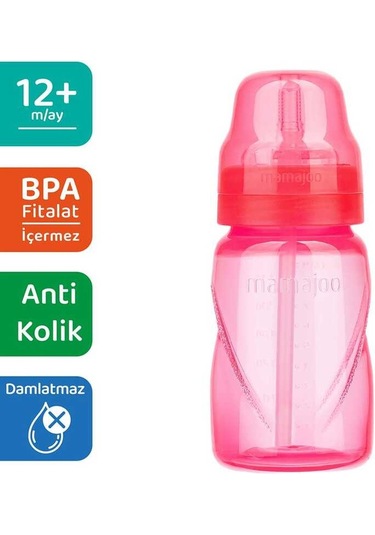 Mamajoo Pipetli Bardak 270 ML -  Pembe