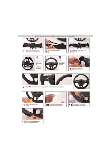 Volkswagen Golf 5-Passat-Jetta-Tıguan Dikişli Direksiyon Kılıfı