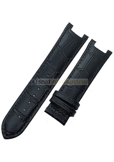 Guess Collection Uyumlu Siyah 22mm Deri Kordon