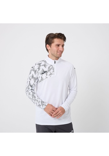 Beyaz Joma Erkek Futbol Sweatshirt Premium Training Sweat 9212328 BEYAZ