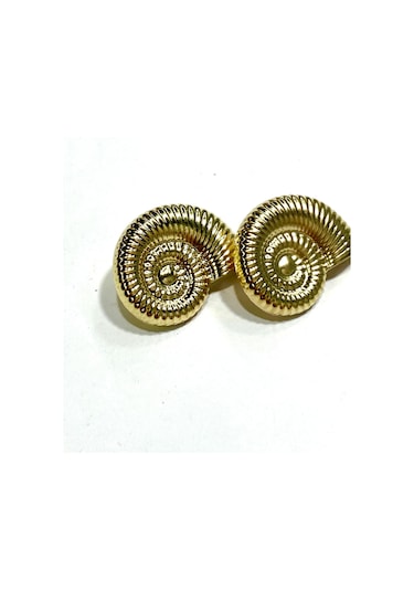 Desenli Metalize Büyük Boy / Aksesuar Düğme / 2'li Set / 3 Cm / Dec01