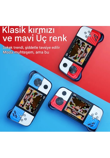 Qasul G9 3.0" Yüksek Çözünürlüklü Ekran Retro Hit Oyun Konsolu
