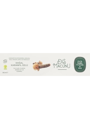 Doğal Karanfil Özlü Diş Macunu, 90ml
