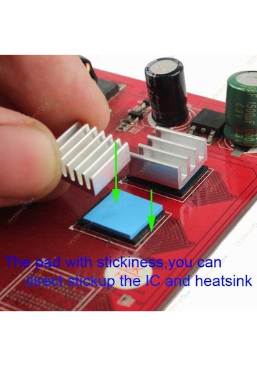 Termal Pad Ped Işlemci Soğutucu Silikon 5Cmx5Cm Kalınlık 3Mm Gri