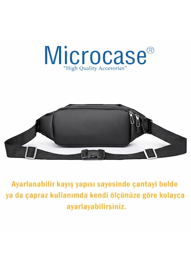 Microcase 2 Bölmeli Günlük Kullanım Çapraz Omuz Askılıklı Çanta Al5535 Siyah