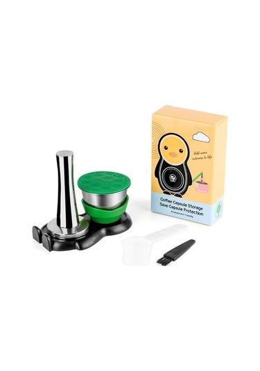 Metabagua Nespresso Için Yeniden Kullanılabilir Sadece Kahve Tutucu Kapsülsüz Yeşil Bp04fl Yeşil