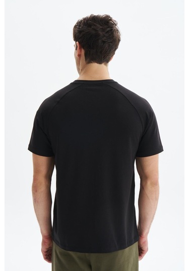 Arma Erkek Regular Fit Basic Reglan Kollu Süprem Bisiklet Yaka Tişört Y29344472202 Siyah