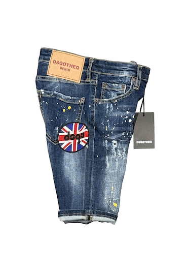 Dsqotheq Kadin Denim Short Blue Mavi