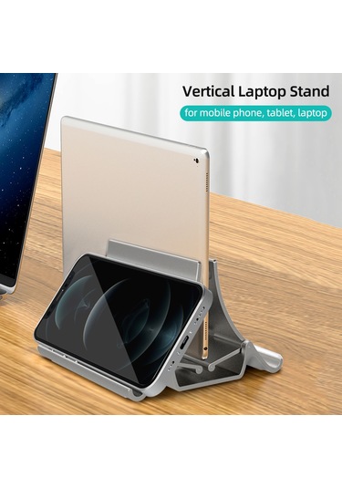 Yuntech01 Dikey Abs Masaüstü Soğutucu Tutucu - Laptop, Telefon, Tablet İçin Evrensel Çok İşlevli Rahat Kullanim Siyah