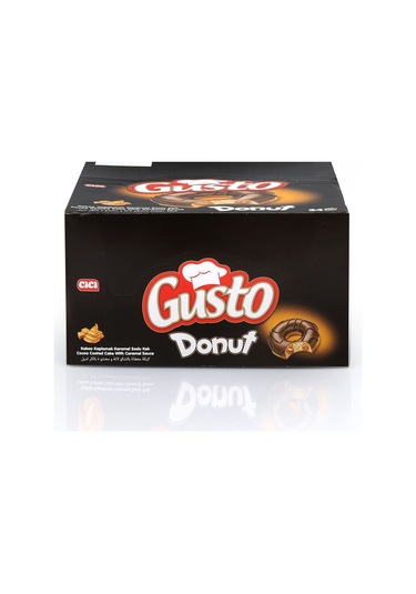 Gusto Donut Karamelli Kek 35 Gr. 24 Adet (1 Kutu)