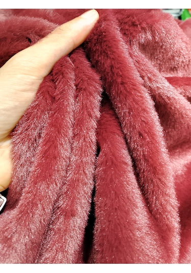 Toskana Peluş Kumaş Bordo