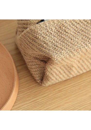 A-nordic Pamuk Keten Kağıt Havlu Kutusu Basit İçbükey Kağıt Çekmece Saklama Çantası Araba Doku Tutucu Ev Yemek Masası Doku Kutusu