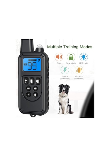 Evcil Hayvan Malzemeleri Köpek Eğitmeni Havlama Önleyici Cihaz Elektrik Şok Tasması Elektronik Tasma-