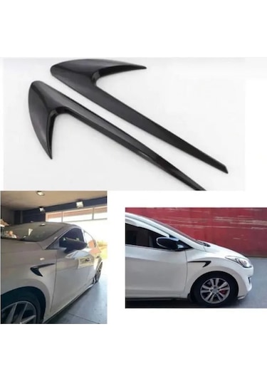 Mitsubishi Canter Uyumlu Parlak Siyah Çamurluk Venti Sağ Sol