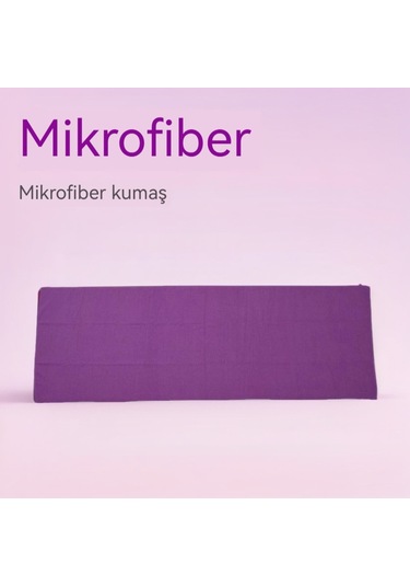 Aurora Pvc Yayılan Havlu Mikrofiber Yoga Mat Mor