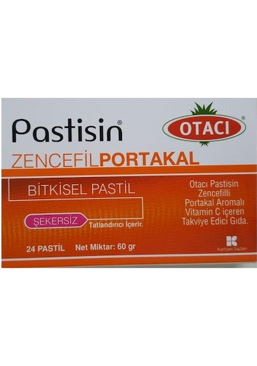 OTACI PASTİSİN ZENCEFİL PORTAKAL 24 PASTİL