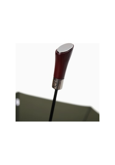 Parachase Ahşap Saplı Tam Otomatik Premium Şemsiye - Özel Kılıflı Siyah