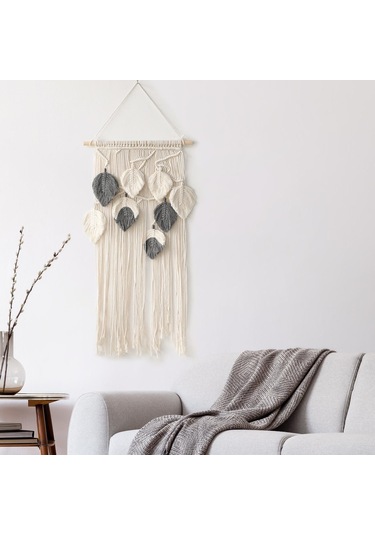 Homyl Makrome Goblen El Dokuma Püsküller Duvar Ev Dekorasyonu