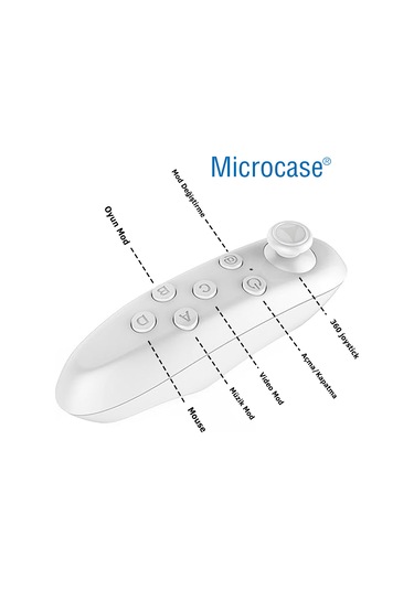 Microcase Vr Kablosuz Bluetooth Kumanda Joystick Gamepad -al4189