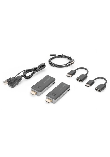 Kablosuz Hdmı Sinyal Uzatma Seti, 50 Metre Dongle