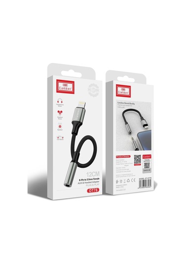 Earldom Ot76 Tak Çalıştır 12cm Lightning To Aux Dönüştürücü - M414