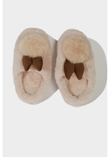 Defacto Kız Çocuk Düz Taban Panduf F1922a825wngr2 Gri