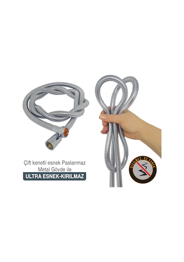 Aqua Bagno Smart Duş Hortumu Spirali Zinciri 150 CM