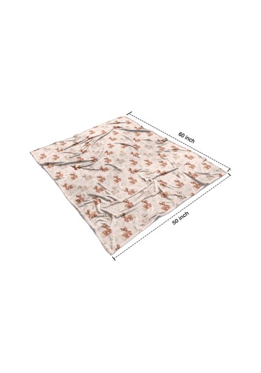 At Desenli 50x60 İnç Flanel Polar Battaniye, Yumuşak Ve Rahat-a17 Horse Retro Daisy