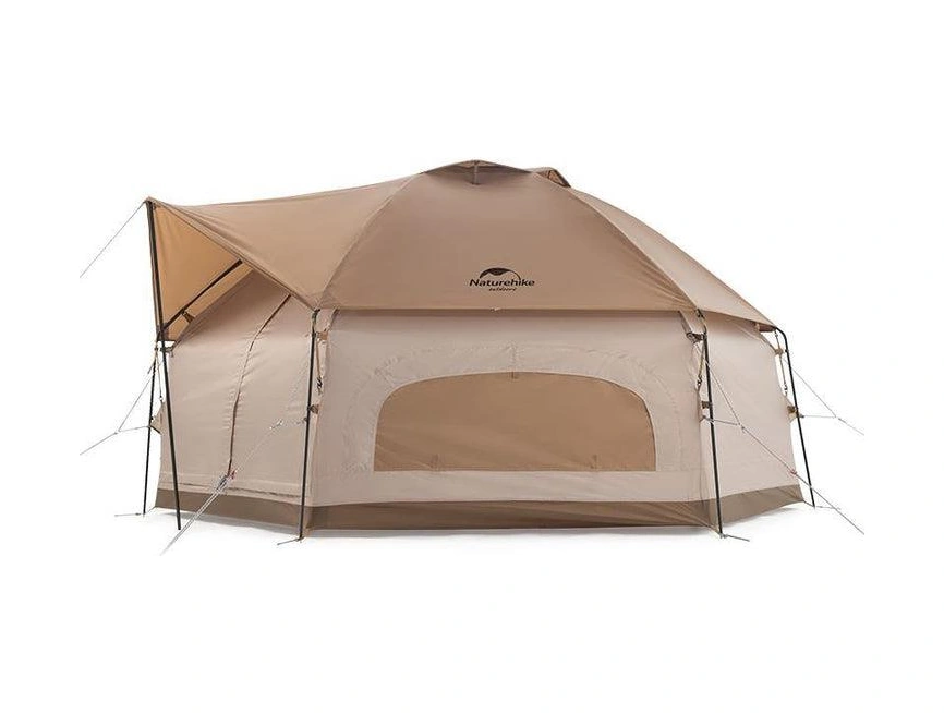Naturehike Mg Altıgen Glamping Kanvas Kamp Çadırı Kahve