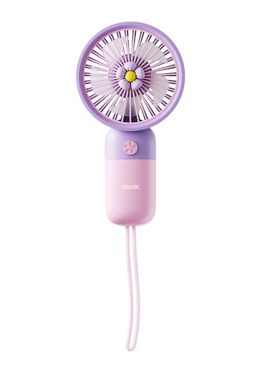 Asonıc Afn24, Mor, 1 Kademeli Hız, Elde Kullanım, Dahili 250mah Bataryalı, Type-c Şarj Girişli, Vantilatör
