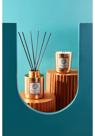 Karaca Home Pop Art Koleksiyonu Ancienne Golden Touch Kokulu Mum Turuncu