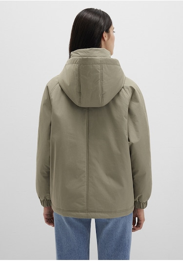 Mavi - Kapüşonlu Haki Ceket 1110348-71818 Yeşil