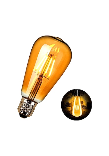 On Adet Rustik Led Ampül Dekoratif Ampül Edison Ampül