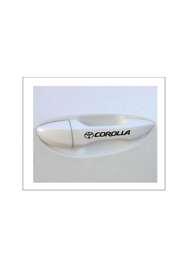 Toyota Corolla Için Uyumlu Aksesuar Kapı Kolu Sticker Set 8 Adet 13 1 Cm