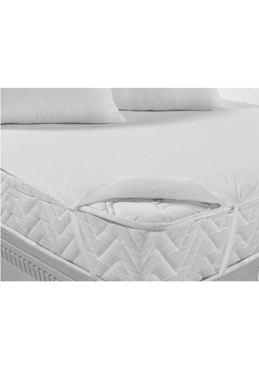 Alez 160X200 Çift Kişilik Sıvı Geçirmez Alez Beyaz