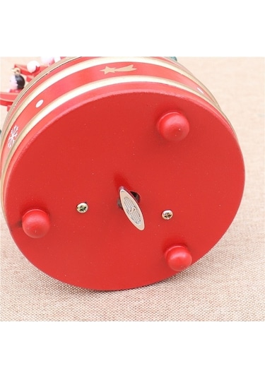 Novahub Yeşil Ahşap Dönen Müzik Kutusu Noel Ağacı Süslemeleri