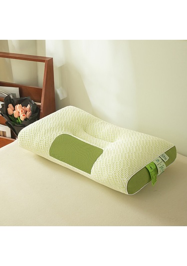 Geeroyoo Ev Ve Öğrenci Kullanıma Uygun Bambu Kömürlü Fiber Spa Yıkama Eliyorlu Yorgan İç Çekirdekli Konforlu Nefes Alabilir Yastık Yeşil Çay Rengi, 48x74 Cm, 900 Gr Diğer