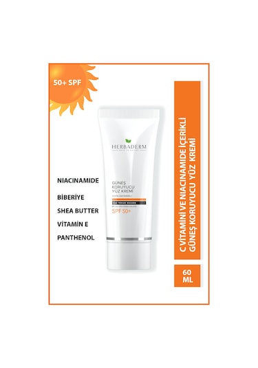 Herbaderm Suya Dayanıklı Güneş Kremi Spf 50+ 75 ML