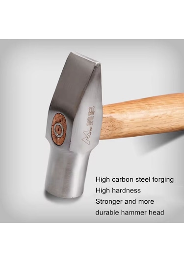 Mytec Orta Gümüşçü Çekiç Aracı Kısa Saplı Küçük Çekiç El Yapımı Yuvarlak Kafa Ördek Gagası Çekiç