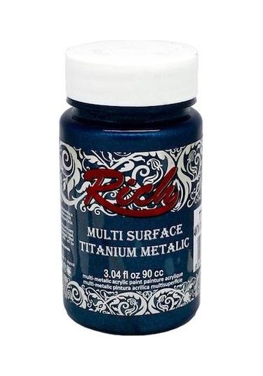 Rich Multi Titanium Metalik Renkler Akrilik Boya 90 CC Turkuaz