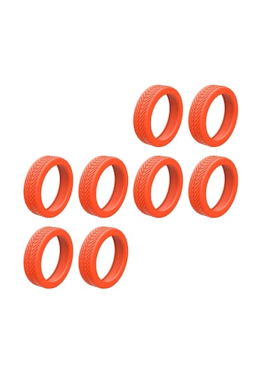 Suntek 8x Silikon Bagaj Jantı 1.9 Inç-2.5 Inç Tekerlekler Turuncu