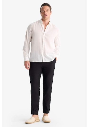 Defacto Slim Fit Dar Kesim Dar Paça Pantolon B2089ax25aunv91 Lacivert Defacto Slim Fit Dar Kesim Dar Paça Pantolon B2089ax25aunv91 Lacivert