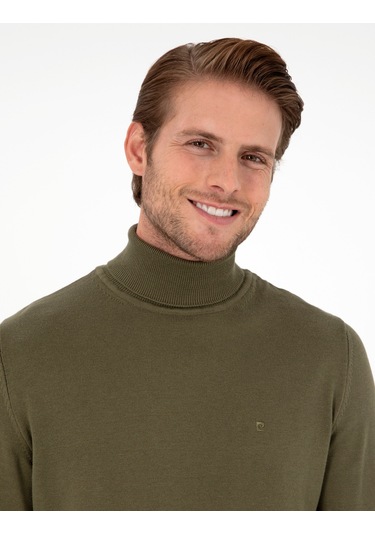 Pierre Cardin Erkek Koyu Haki Kazak /triko 50296582-vr111 Koyu Haki