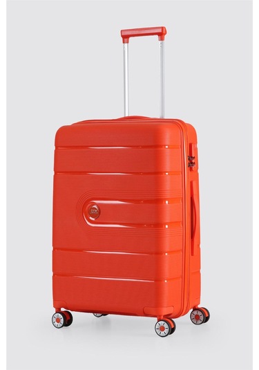 Ççs 5247 Polipropilen Büyük Boy Valiz Turuncu