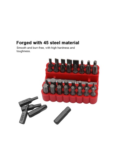 Springsun 33 Parça Elektrikli Somun İmaci Ucu Seti, Manyetik Uzun Bağlantı Çubuğu, 6.35mm 1/4" Uç Çapı, Elektrikli/el/pnömatik Somun İmaclarına Uygun