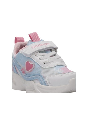 Slazenger  KLARION Çocuk Cırt Cırtlı Beyaz  -  Mavi Günlük Spor  Ayakkabısı