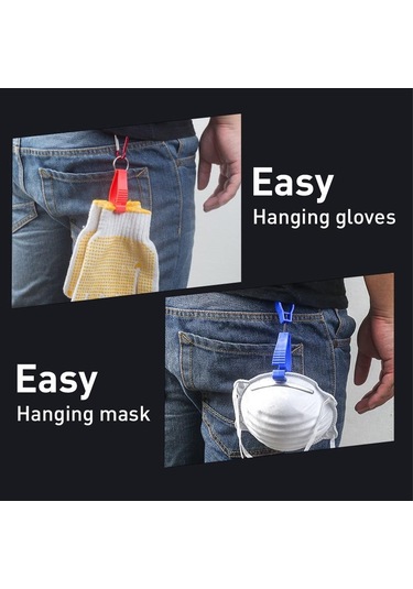 Yeşil Çok İşlevli Eldiven Kapmak Klip Koruma Kelepçesi Kapmak Yakalayıcı Güvenlik Anti Kayıp Çalışma Eldiveni Klip Tutucu Askı